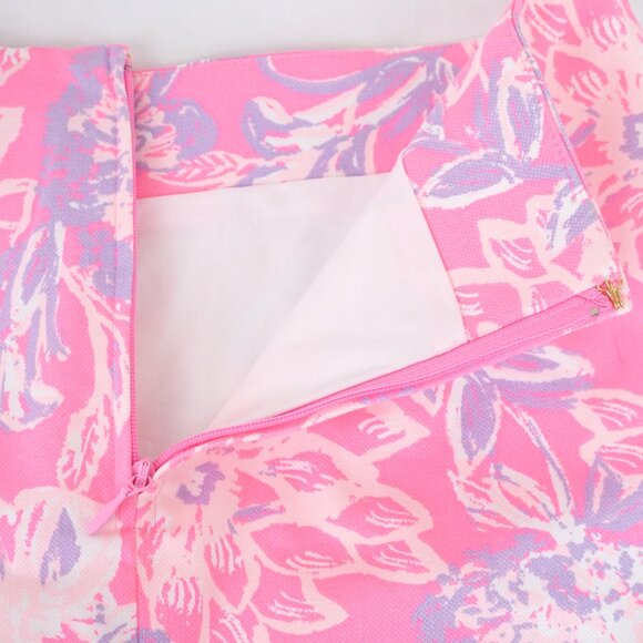 Lily Pulitzer Michelina Floral Mini Skort in Rousseau Pink & Zen Garden - Size 0 - Picture 5 of 9